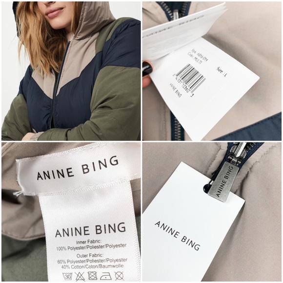 NWT Anine Bing Reversible Down Puffer Jacket Coat - Picture 8 of 8
